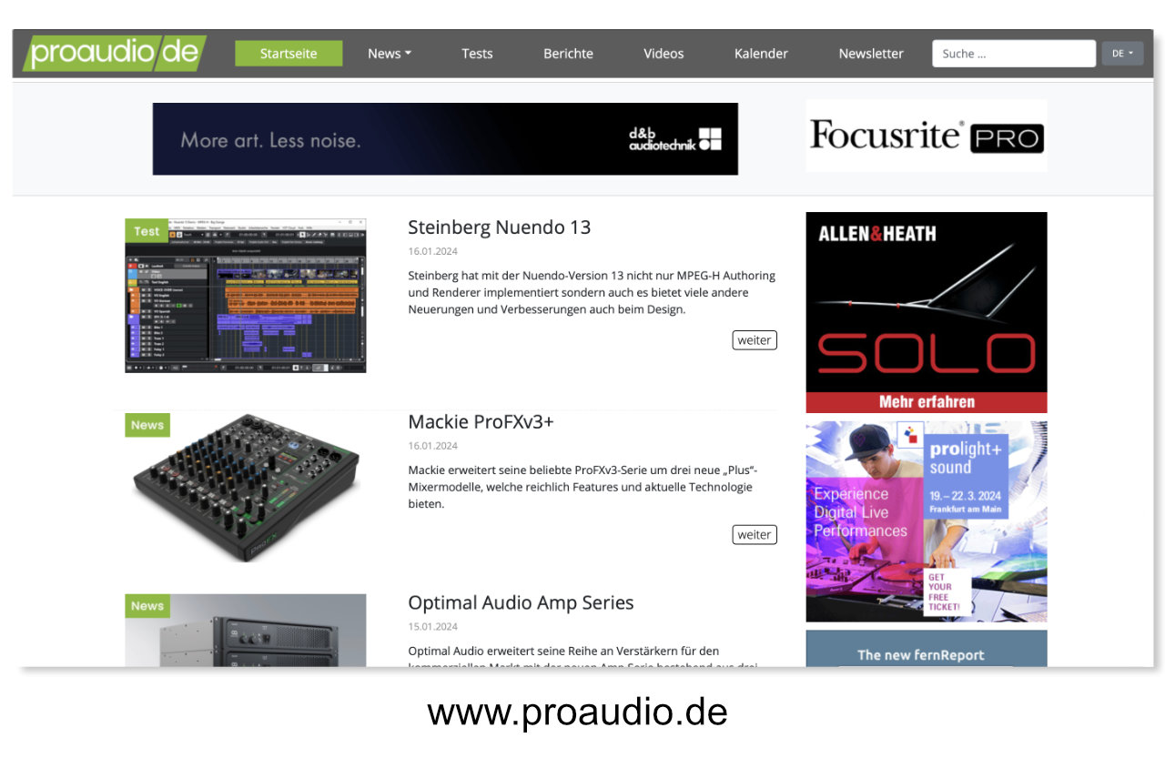 www.proaudio.de